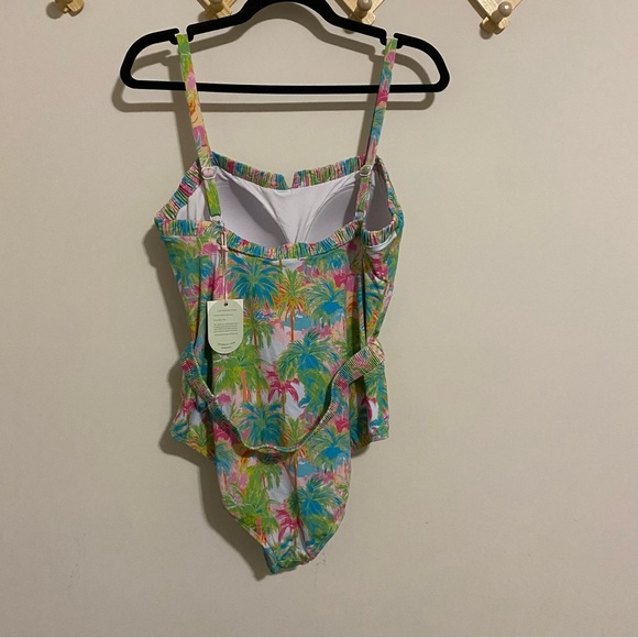 NWT Sweet Honey Tropical Pattern One Piece Swimsuit XL - Picture 6 of 10